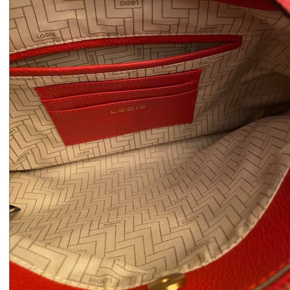 LODIS Solange Red Leather Crossbody - Picture 10 of 14